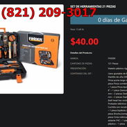 Herramientas FINDER 21 Pzs 40 USD Multipropósito, Kit FINDER 21 Piezas 40 USD Disponible Ya VPT-0359 - Img 54457439