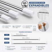 👑Cortineros expandibles d baño ⚜️Medidas: 70cm hasta 1.20 💰2800cup o 5usd 140cm hasta 2.60 💰 - Img 55972424