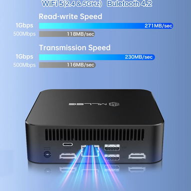 🚀 Mini PC MLLSE M2 Pro | 8GB RAM | 128GB SSD | 4K Ultra Slim - Img 121355868