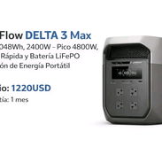 EcoFlow DELTA 3 Max Con 2048Wh, 2400W - Pico 4800W, Carga Rápida y Batería LiFePO Estación de Energía Portátil - Img 54862736