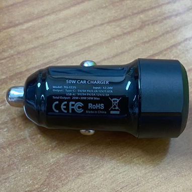 Toocki – Cargador de coche 50W doble puerto USB A + Tipo C, entrega de Factura y Propiedad. Variedad ...... - Img 112368866