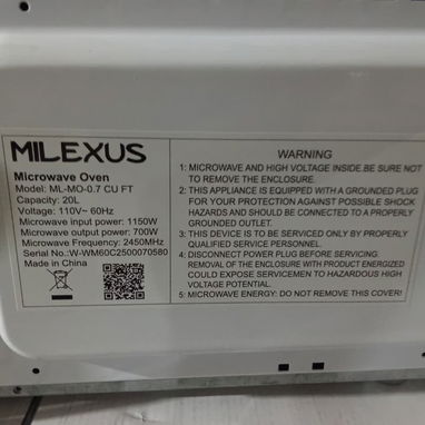 Horno Microondas Milexus 20L negro - 6/6