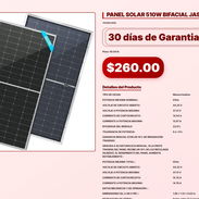 PANEL SOLAR 510W BIFACIAL JASOLAR . - Img 57103201