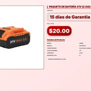 PAQUETE DE BATERÍA 21V (2.0A) FD10102120 . - Img 57103220