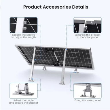 Base individuales para paneles solares - 3/4