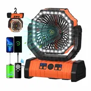 Ventilador Portátil Multifuncional Recargable 20,000 mAh con Luz LED y Power Bank - Img 57598452