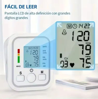 Medidor de presión arterial y ritmo cardíaco automático - Img 88466489