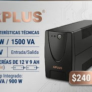 CON DOBLE BATERÍA DE 12V 9AH SE VENDE BACKUP NUEVO EN SU CAJA DE 1500 VA 900W 110V - Img 56814467