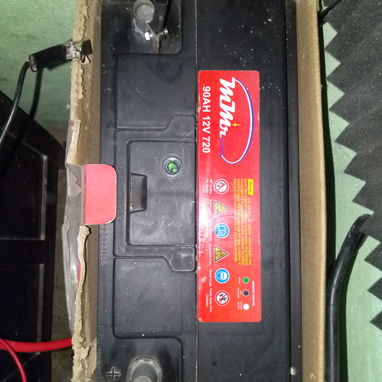 3 baterias  90 amp de auto de poco uso en optimo estado - 3/4