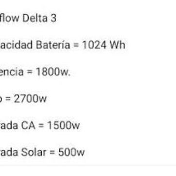 SE VENDE PLANTA ECOFLOW DELTA 3 - Img 120178522