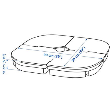 Sombrilla/parasol IKEA BAGGÖN con base SVARTÖ, nueva en caja - 5/5