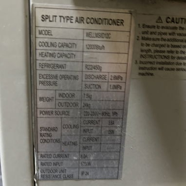 Split de 1t. Sin refrigerante ni tuberías - 2/2