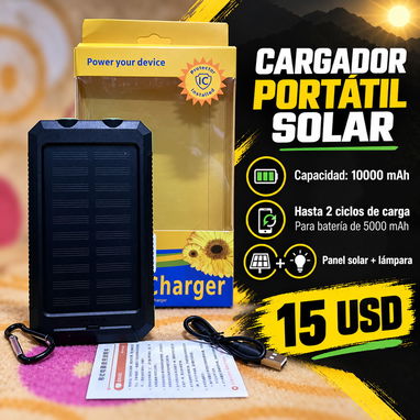 Cargadores Portátiles Solares 5000, 10000 y 20000 mAh - 2/3