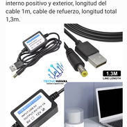 Cable USB 5V a 12V 1A - Img 51414406