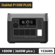 Oukitel P1500 Plus ⚡ 1800 W de salida (3600 W pico) y 1536 Wh de capacidad. Envío libre de costo. - Img 57564604