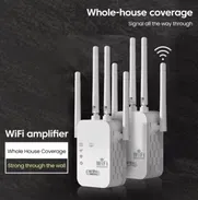 Repetidor WiFi inalámbrico de 4 antenas, amplificador de señal , 2,4G 802.11bgn, - Img 49667869