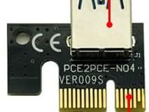 PCI-E - Tarjeta elevadora de 1X a 16X, extensor de GPU - Img 64683439