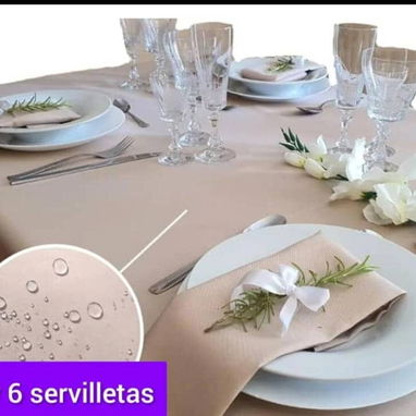 💜Mantel con 6 servilletas Estilo moderno y de lujo. Mantel. 60" x 84" 6 servilletas. 17"x 17" 15 usd playa o mensajería - Img 123780311