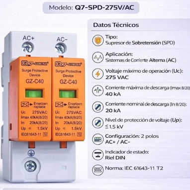 SUPRESOR DE CORRIENTE ALTERNA 275V en 25 usd - 3/3