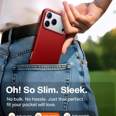 ☎️53544655 🛵 Entrega Disponible ⭐ Magnetic Slim-Fit Case para iPhone 17 Pro Max – Red⭐ - Img 122391867