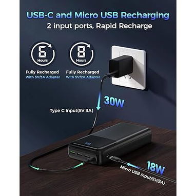 POWER BANK SEAISTAR 50000MAH USB-C PD 30W CARGA RÁPIDA ENVÍO DISPONIBLE + GARANTÍA - Img 127990615