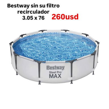 ☀️Gran variedad de piscinas de Diferentes tamaños y modelos nuevas en su caja.✅ Modelos: 1- Bestway con su filtro recirc - Img 123002657