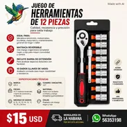 JUEGO DE HERRAMIENTAS DE 12 PIEZAS - Img 56705188