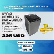 LAVADORA AUTOMÁTICA 11KG ROYAL + EXTENSIÓN ELÉCTRICA 15FT. CON MULTI TOMA-Q7 $325 - Img 56577698