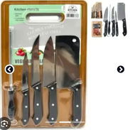 Set de cuchillos 🔪 Con tabla y varios utensilios 💰 15 USD - Img 57134921