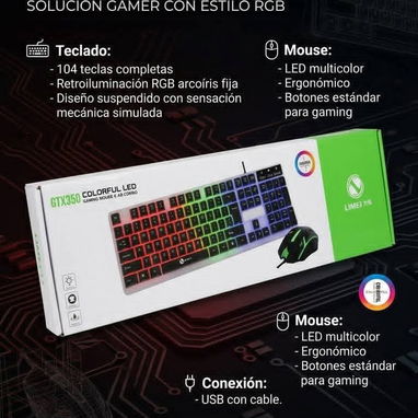 🤩MOUSE Y TECLADO 🌈 RGB ⌨️🖱️, ✋🏻🧑🏻‍💻 primera mano - Img 121870026