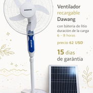Ventilador Recargable Dawang 16" - Img 56536226