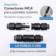 Conectores MC4 La Pareja en 3usd - Img 56722679