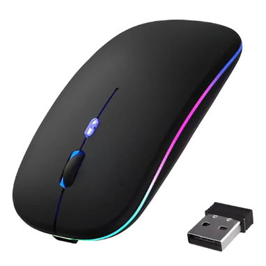 Mouse inalámbrico recargable 3 en 1 Bluetooth + USB + cable | portátil para PC, tablet y TV - Img 119653152