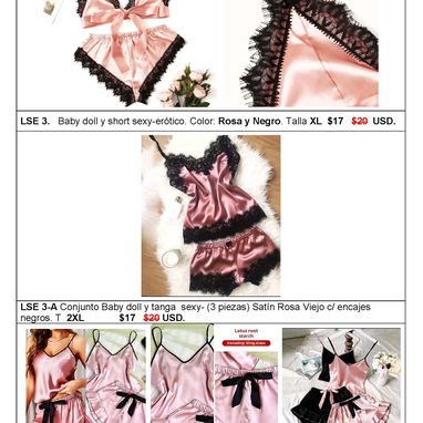 NUEVO SURTIDO. CATÁLOGO DE LENCERÍA SEXY-ERÓTICA SIGUE LA REBAJA + Clips Anti-ronquidos. - Img 109634936