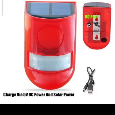 Para su hogar Alarma solar resistente al agua trabaja perfectamente en exteriores, sensor de movimiento, día y noche, 4 - Img 127781451