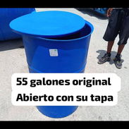Tanque de 55 Galones Original es abierto con su tapa aprecion - Img 56673183