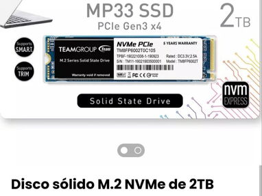 Disco sólido interno M2 SATA III/ Disco solido M2 NVMe 1TB/ Discos sólidos M2 NVMe 4tb/ Disco solido M2 SATA III 2tb - Img 60850410