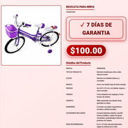 BICICLETA PARA NIÑOS . - Img 57920870