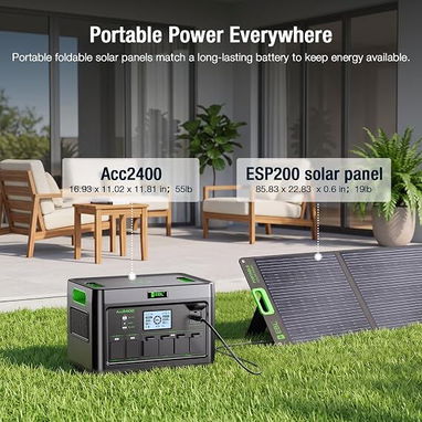 Kit Estación de Energía EBL 2400W + Panel EBL 200W $ 1200 USD💵 - 2/3