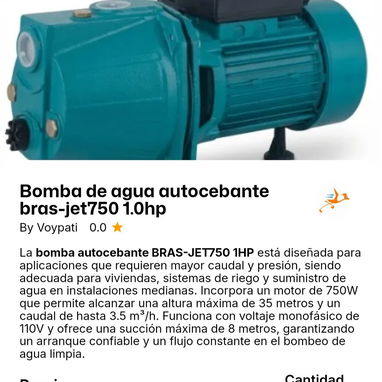 MOTOR/ BOMBA DE AGUA - Img 123213828