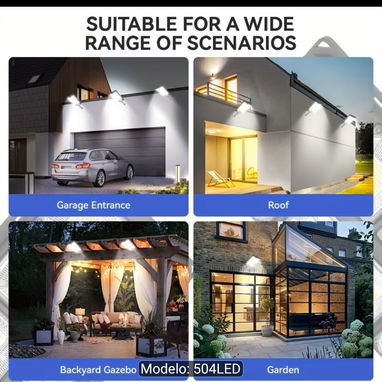 Lámpara Solar LED Exterior - 5/5