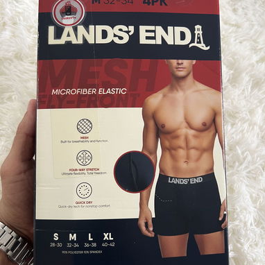 CALZONCILLOS LAND END PAQUETE 4 BOXER ORIGINALES - 2/10