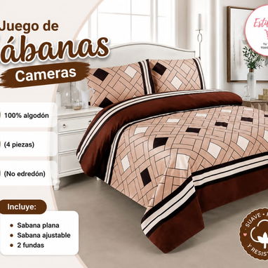 Juegos de sábanas cameras - 4/10
