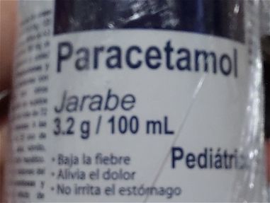 Paracetamol jarabe uso pediátrico,  frasco 120ml, alivio fiebre, dolor y no irrita el estómago - Img 60834680
