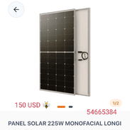 Panel solar 225 W. Monofacial longi. 150 USD - Img 56980374