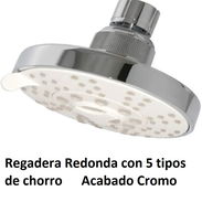 Regadera Redonda con 5 tipos + Brazo - Img 52827901