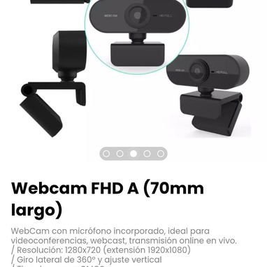 WebCam con micrófono incorporado- FHD A - Img 117085613