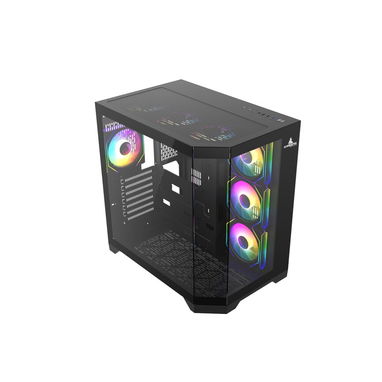 (X) CHASIS ATX Gaming Iceberg Crystal Edge – Vista Panorámica 3 Lados Vidrio Templado + 7 Ventiladores ARGB - Img 126474383