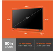 onn. 50” Class 4K ,LED Roku Smart TV HDR- contactar-53635828-Alice - Img 44743763