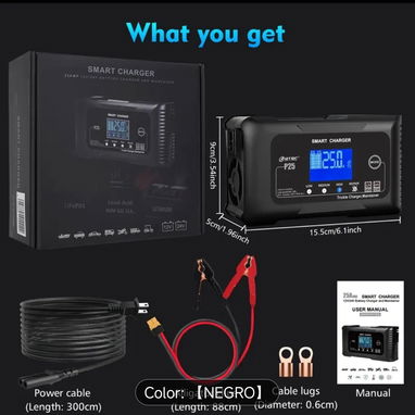 Tunder Cargador inteligente BaterÃa Lifepo4 12V/24V - 25 Ah HTRC - Img 115656928